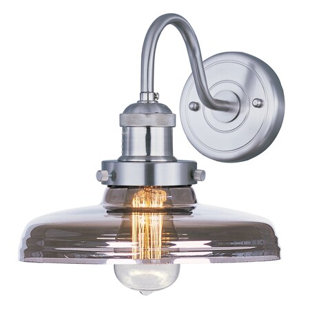 Maxim Lighting Mini Hi-Bay 1-Light 10" Wide Satin Nickel Wall Sconce 25087MSKSN/BUI